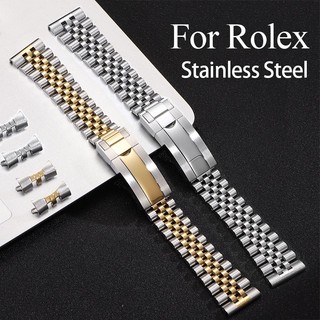 Cruved End Thép không gỉ nguyên khối Năm Thánh Vòng tay cho Rolex Submariner Daytona Datejust Dây đeo đồng hồ 20mm 21mm cho Water Ghost Diver Dây đeo đồng hồ nam nữ