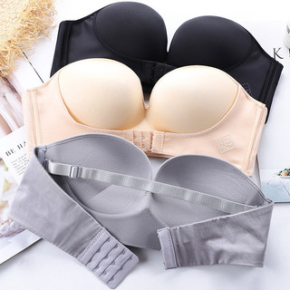 Đồ lót quây dành cho nữ có ngực nhỏ chống trượt tập hợp, khóa trước mỏng mùa hè phong cách lưng đẹp, áo ngực vô hình quấn quanh ngực, áo ngực