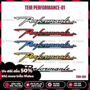 Tem Performance Phản Quang dán xe máy ô tô, chống nước chống phai màu