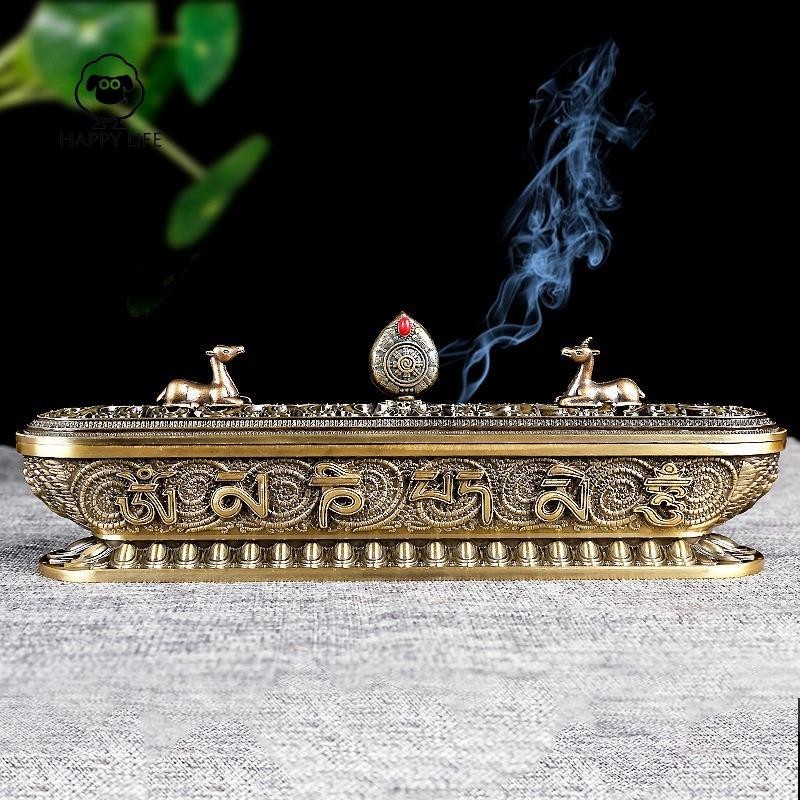 [Xinggao] Lư Hương Tây Tạng Cổ Handmade Hương Dính Giá Đỡ Thiền Trà Nhà Văn Phòng Trang Trí Thủ Công Đồ Trang Trí