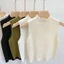 MONOSTYLE Tank Top và ÁoVEST Dệt Kim Màu Trơn, Thiết Kế Thanh Lịch Cho Nữ