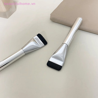 [Beautifulhome] Bàn chải nền siêu mỏng Bàn chải đường viền mặt nhẹ Bàn chải đường viền phẳng Trộn kem nền Bàn chải trang điểm Làm đẹp [vẻ đẹp]