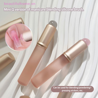 [Beautifulhome] Nail Art Silicone Applicator Stick Chrome Pigment Dust Applicator Gradient Shading Pen Easy Silicone Nail Brushes Tool [beauty]