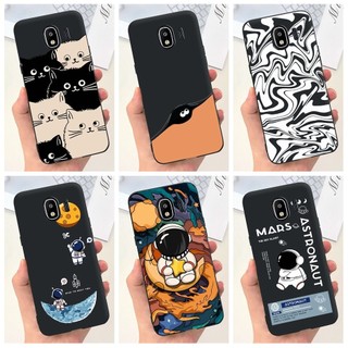 Dành Cho Samsung Galaxy J4 Ốp Lưng 2018 SM-J400F SM-J400G Vỏ Silicon Phi Hành Gia Dễ Thương Mèo Mỏng Vỏ Mềm Cho Samsung J4 2018