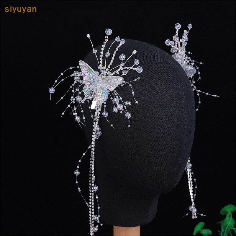 Siyuyan 1 Hàn Quốc Đơn Giản Trang Sức Phụ Kiện Hạt sel Kẹp Tóc Cho Nữ Bé Gái Màu Bạc Kẹp Tóc Bên VN