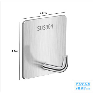 Móc Inox số 7 Treo Đồ Đa Năng, Treo Đồ Dùng Cá Nhân, Treo Chìa Khóa, Móc Dán Tường Siêu Dính, Sang Trọng GD821-MocSo7