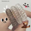 Thi 9 Cái / bộ Dây Buộc Tóc Nhiều Màu Sắc Co Giãn Nhựa Tóc Dây Cao Su Dây Điện Thoại Scrunchies Phụ Kiện Tóc Mũ Đội Đầu VN