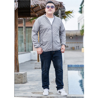[Plus Size] 11XL Nam Dài Tay Có Mũ Trùm Đầu UPF50 Chống Tia UV Mỏng Đi Biển Ngoài Trời Oversize Áo Khoác Chống Nắng