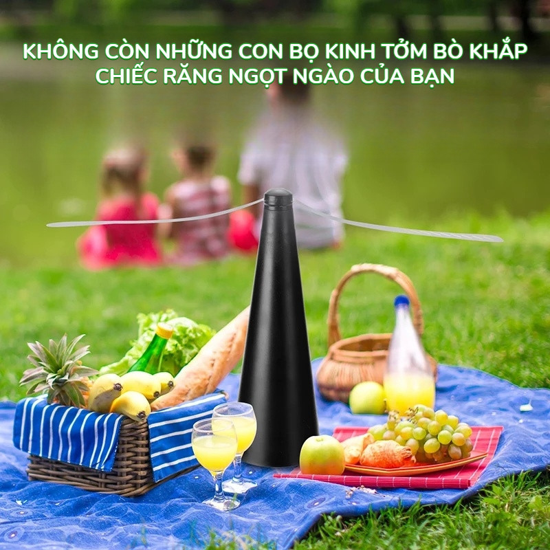 Quạt đuổi ruồi côn trùng, tự động máy diệt côn trùng,bẫy ruồi tự động,Máy đuổi ruồi cánh quạt đa chức năng ngoài trời