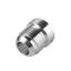 DELMER Thẳng Nam Hàn Lắp Adapter, Đế Tròn Bên Ngoài Chủ Đề Bạc Nam Nhôm Hàn, AN4-AN20 Nhôm Hàn Khớp Hàn Trên Fittting Bung Nut Xe