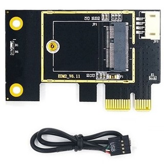 Thẻ chuyển đổi thẻ mạng không dây NGFF M.2 sang PCIE Hỗ trợ thẻ mạng 7260 8265 1650 1675X AX200 AX210