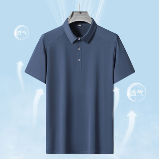 [Plus Size] L-9XL Nam Lưới Thoáng Khí Áo Sơ Mi Polo Tay Ngắn Co Giãn Mềm Mại Thoáng Khí