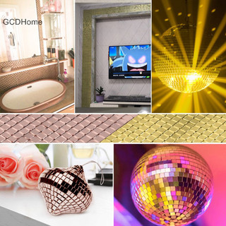Gcdhome Gương Khảm Ngói Dán DIY Tự Dính Vuông Acrylic Dán Tường HOT