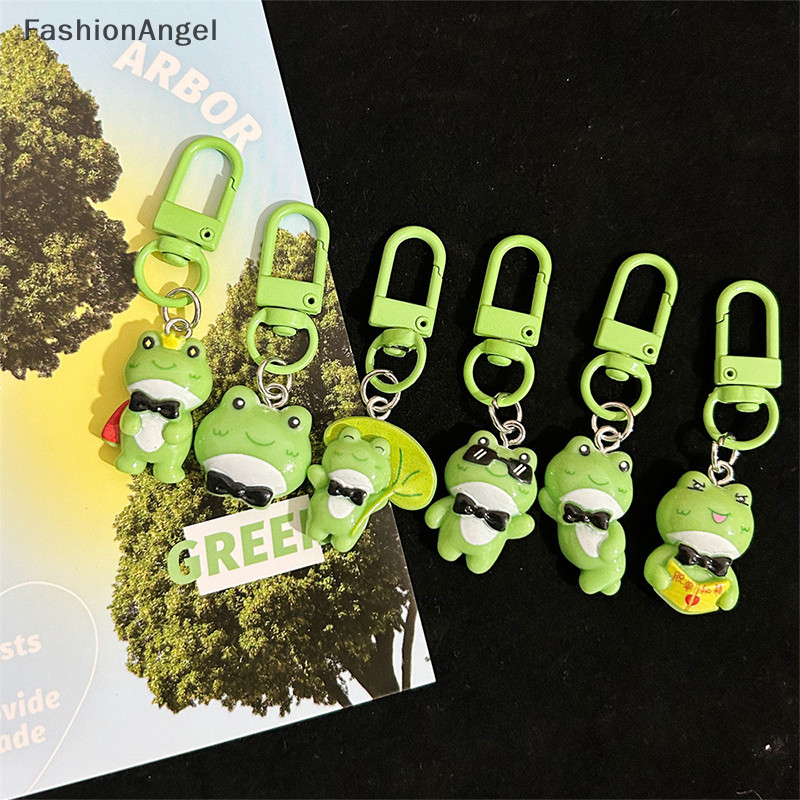 Fashionangel Hoạt Hình Dễ Thương Ếch Xanh Móc Khóa Động Vật Đáng Yêu Móc Khóa Túi Xách Mặt Dây Chuyền Ch Chìa Khóa Ô Tô Phụ Kiện Cho Bé Gái Trang Sức Quà Tặng TH