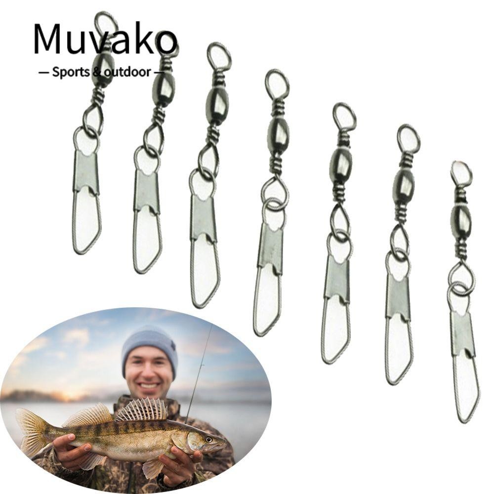 Muvako Bộ 50 Dây Treo Snap Lot Giải Quyết Đầu Nối Câu Cá Chất Lượng Cao