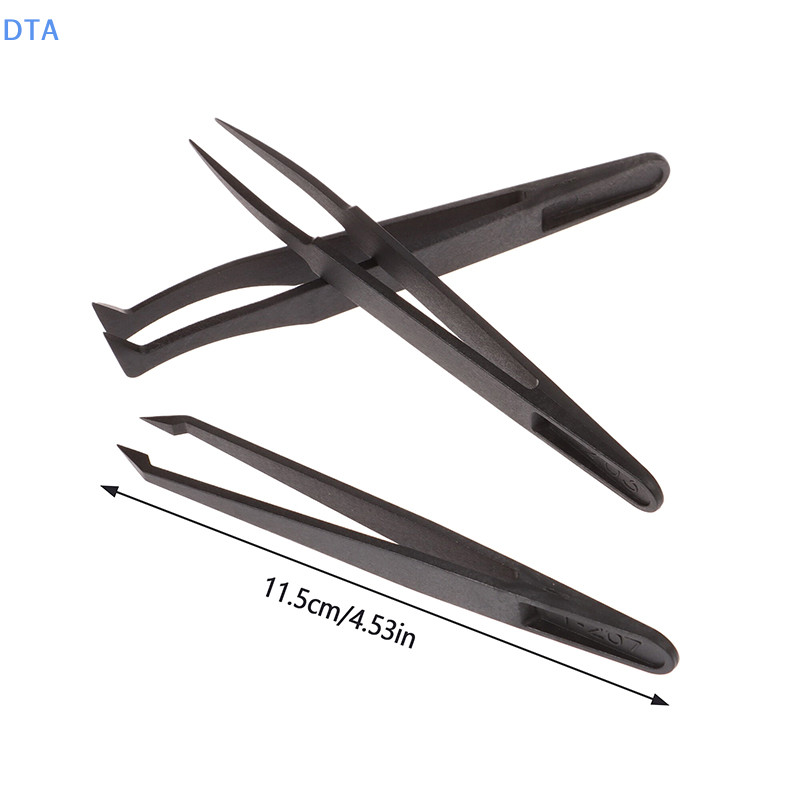 Dta 1 Dụng Cụ Sửa Chữa Đồng Hồ Nhíp Sợi Carbon Chống Tĩnh Điện Thẳng El Tay Cầm Nhựa Lắp Đặt Nhíp Làm Việc Cho Đồng Hồ PO