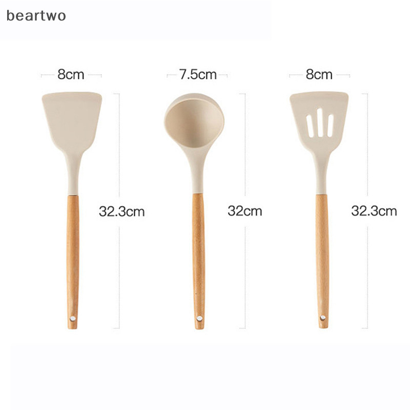 < Beartwo > Tay cầm chịu nhiệt Muỗng súp Skimmer Dụng cụ nhà bếp