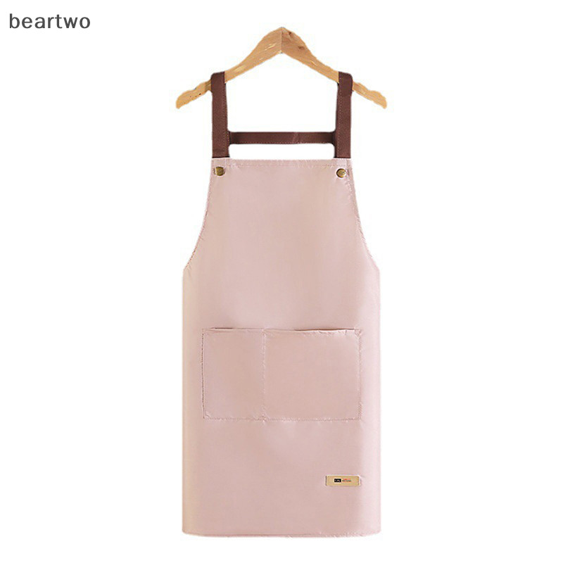 < Beartwo > Tạp dề nhà bếp Tạp dề chống thấm nước dành cho nữ có túi Tạp dề phục vụ bàn đẹp