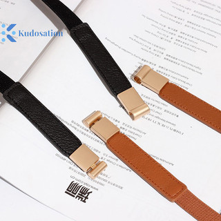 Kudosation Da Dây Thắt Lưng Cho Nữ Đầm Áo Sơ Mi Thắt Lưng Phụ Kiện Trang Trí Eo Co Giãn Khóa Vàng Thời Trang Phù Hợp Với Dây Mỏng