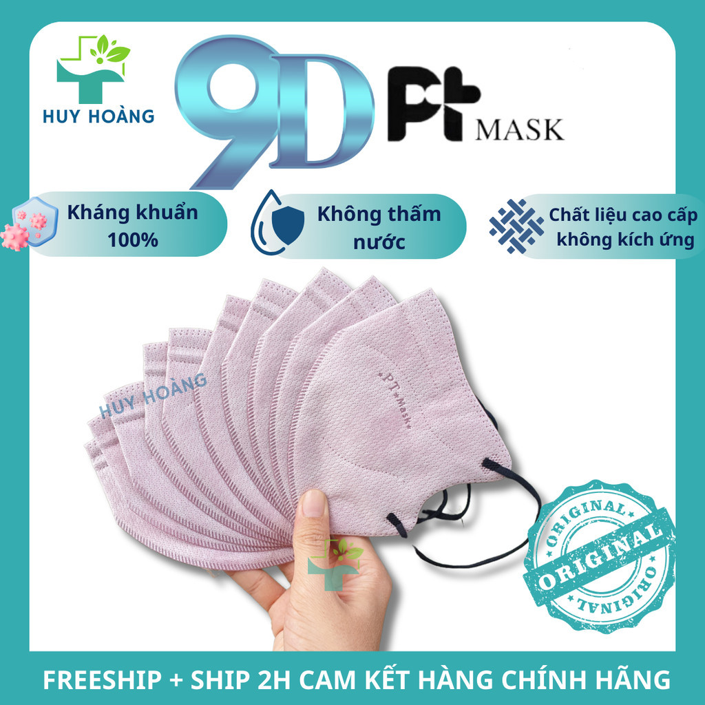 Khẩu trang 9D Mask PT Phương Tuyến 4 lớp, khẩu trang cao cấp chống bụi ...