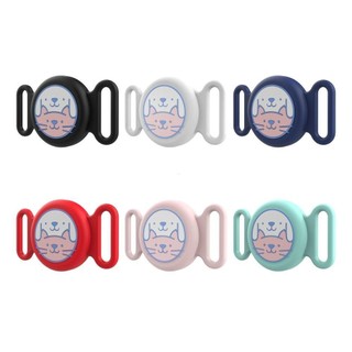 MELEN Vỏ Bảo Vệ AirTag Cho Thú Cưng, Vòng Cổ Silicon Chống Nước Chống Thất Lạc Họa Tiết Hoạt Hình Dễ Thương Cho Chó Mèo