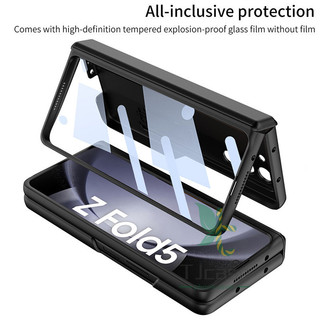 Bản Lề Từ Tính Giá Đỡ Đứng Ốp Lưng Samsung Galaxy Z Fold 6 Z Fold 5 Z Fold 4 Mặt Trước Phim Cường Lực Chân Đế Bao Gồm Tất Cả Vỏ Cứng Pc