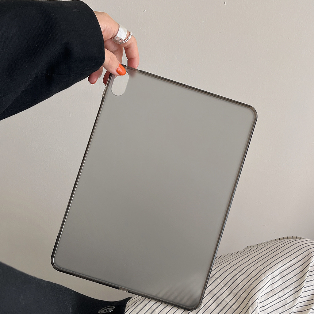 Vỏ Cứng Trong Suốt Cho IPad Mini 6 7 8 9 Air3 Air4 Air5 Air6 10.9 "Pro11 Pro12,9 2018 2020 2021 2022 Air M2 Pro M4 11 13 2024 Bìa Cứng Đen