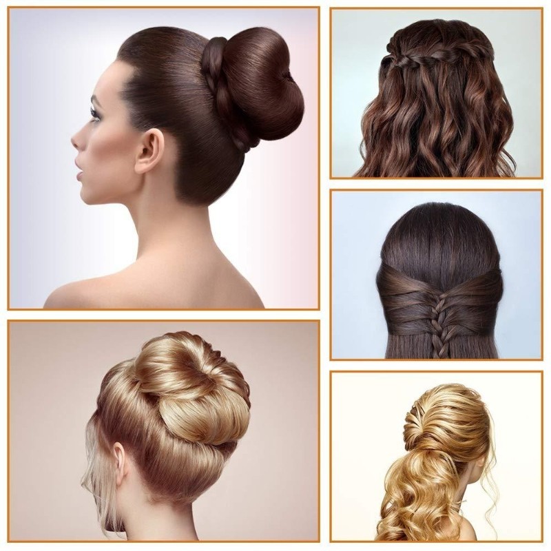 Nhựa Đuôi Ngựa Vòng Đen Pony Topsy Đuôi Kẹp Phụ Kiện Tóc Bện Máy Tạo Kiểu Dụng Cụ Dành Cho Nữ