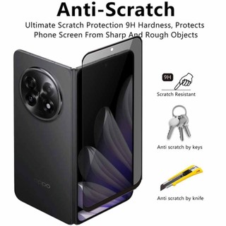 Kính cường lực màn hình riêng tư cho OPPO Find N6/N5 5G 2025, bảo vệ ống kính camera, full cover
