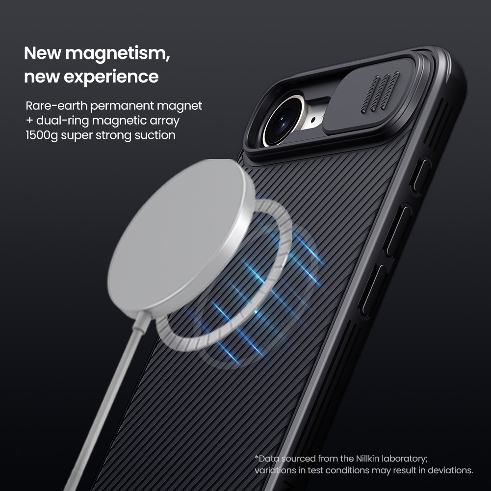 NILLKIN Cho iPhone 17E 16E SE 2025 Camshield Pro PC Từ Tính TPU Bảo Vệ Ống Kính Máy Ảnh Trượt Trượt Ốp Lưng Cứng Vỏ Điện Thoại Vỏ