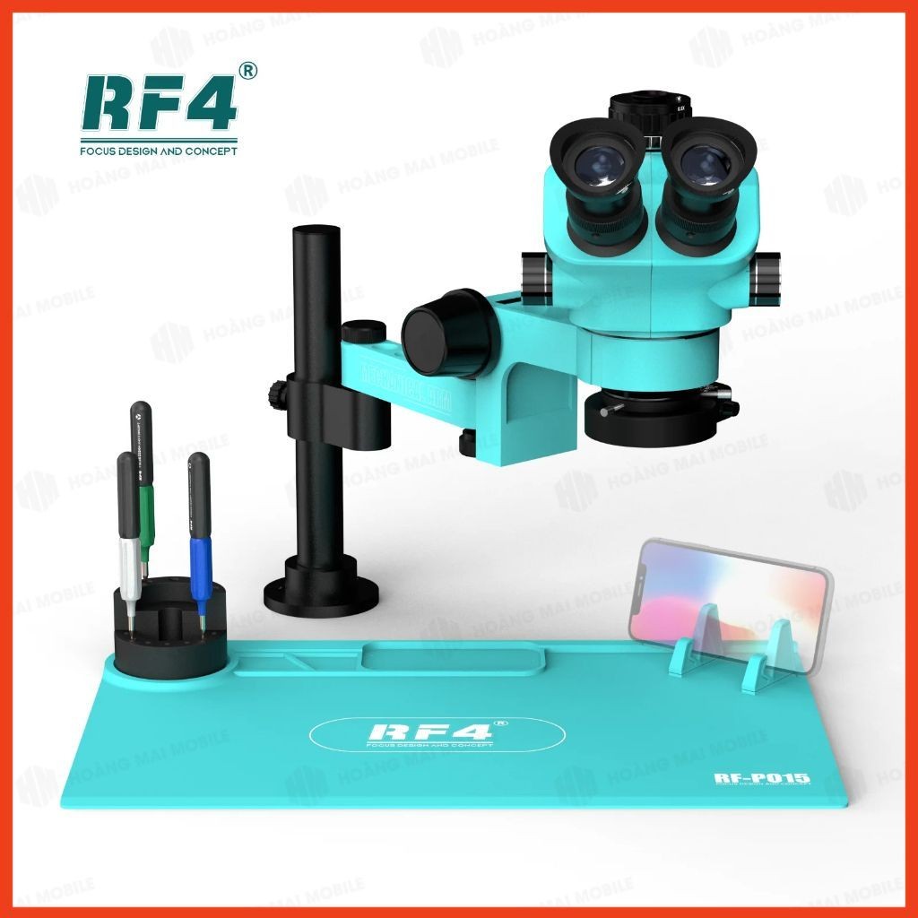 Kính hiển vi 3 mắt RF4 RF-7050PRO-F019 độ phóng đại 7X-50X kèm đèn, thị kính WF10X/22mm