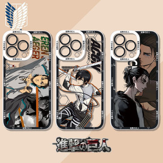 Ốp lưng cho Redmi Note 14 5G 4G Pro Plus 13 12 11 10 ProMax Plus 11S Phim hoạt hình Anime Attack On Titan Cool Soft Clear Phone Case