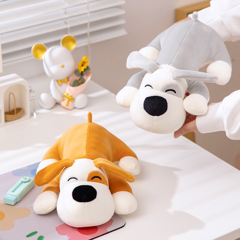 Kawaii Mỉm Cười Chó Sang Trọng Đồ Chơi Vui Vẻ Màu Cam Xám Chó Con Sang Trọng Búp Bê Gối Pug Dễ Thương Nhồi Bông Đồ Chơi Đệm Nhà Trang Trí Phòng Ngủ Tựa Đầu Mềm Mại Cho Bé Đồ Chơi Làm Dịu Trẻ Em Quà Tặng Sinh Nhật