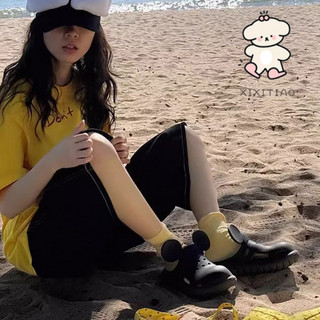 Xixitiao Sandal Chính Hãng Dễ Thương Mickey Beach EVA Độc Đáo Mùa Hè Ngoài Trời Thoải Mái Nữ