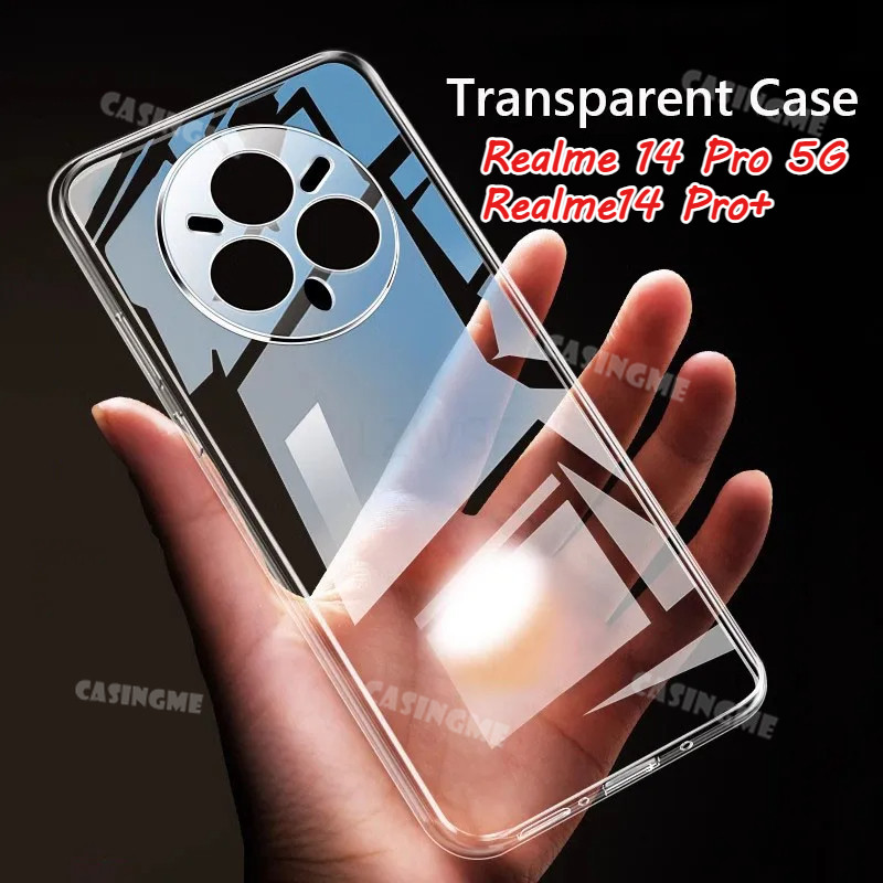 Dành Cho Realme 14 Pro 5G 14Pro + 2025 Túi Khí Trong Suốt Ốp lưng Realme 14Pro Realme14 14Pro + 14 Pro + Plus 14X 5G 4G Vỏ Bảo Vệ Ống Kính Chống SốcSilicone Ốp Lưng Chống Sốc