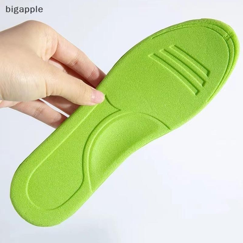 Bigapple 2 Chiếc Memory Foam Đế Unisex Mềm Mồ Hôi Đế Giày Chèn Đế Lót Nam Nữ Chỉnh Hình Thể Thao Đệm RDG