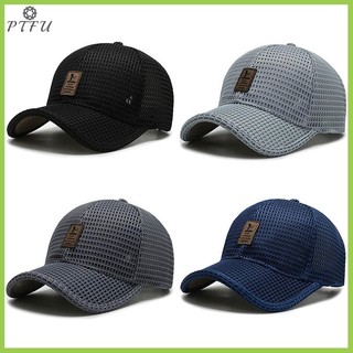 PTFU Mùa Hè Nam Lưới Bóng Chày Chắc Chắn Snapback Nhãn Dính Sunhat Ngoài Trời Thoáng Khí Hip Hop Mũ Bóng Chày Casquette Mới