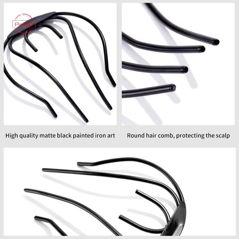 Diễu Hành 1 Chiếc Bé Gái Kim Loại Đen Kẹp Tóc Cho Nữ Kẹp Tóc Lược Lộn Xộn Bun Kẹp Tóc Kẹp Bên Lược Updo Gậy Tạo Kiểu Tóc Dụng Cụ VN