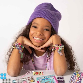 Girls Sticker Beaded Bracelet Kit - Fun & Creative DIY Making for Kids