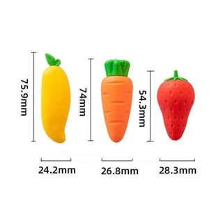 MEGOCE Tẩy Trái Cây Lớn, Không Để Lại Dấu Hiệu Hình Trái Cây Bút Chì Tẩy, Khối Siêu Lớn Khổng Lồ Tẩy Học Sinh