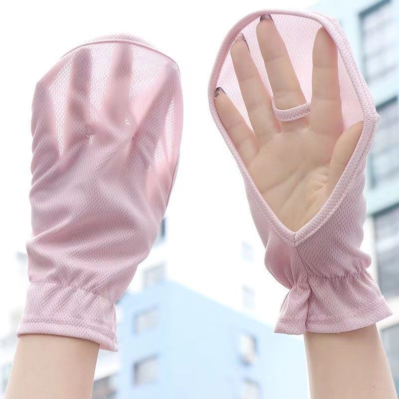 1 / 2 Đôi Găng Tay Chống Nắng Mùa Hè Ice Silk - Mỏng, Thoáng Khí, Nhanh Khô - Che Tay Chống Tia UV - Găng Tay Mở Ngón Tay Đi Xe Đạp Ngoài Trời