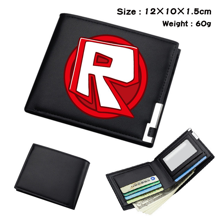 2025 ROBLOX Virtual World PU Bifold Ví dành cho trẻ em Biểu tượng trò chơi 3D đầy màu sắc và Hộp đựng thẻ