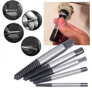 Bộ mũi vít mở ốc gãy 5 chi tiết, Bộ tháo bu lông ốc vít trờn ren, tháo ốc vít gãy