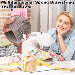 Dụng cụ ren dây rút lò xo có thể uốn cong Dây ren Kẹp áo Hoodie đa năng Dây ren Dây rút Dụng cụ thay thế May tay Dụng cụ ren vòng lò xo cho quần Short ngắn phù hợp dùng trong gia đình xưởng sửa chữa và mang theo tiện lợi