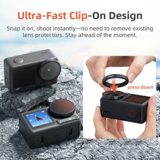 Dành Cho DJI Action 5 Pro / 4 / 3 Bộ Lọc ND Làm Mờ CPL Phân Cực UV Camera Lọc Phụ Kiện