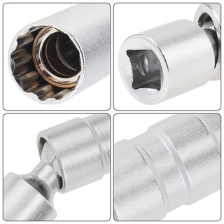 Dụng Cụ Mở Bugi Ô Tô 12 Góc 3/8" - Thép Cacbon Bugi Đánh Lửa 14/16mm Chất Lượng