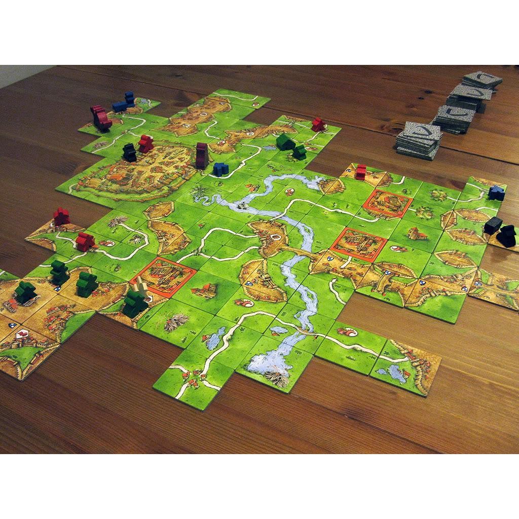 [Luật Việt] Carcassonne Boardgame trò chơi lắp ghép mảnh Trung Cổ Tigar
