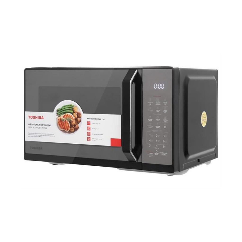 Lò vi sóng có nướng mặt gương Toshiba MW3-EG26PE(BM)VN 26L - Bảo hành chính hãng 12 tháng