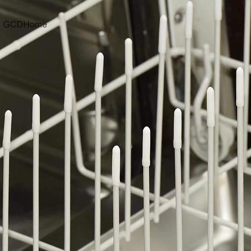 Gcdhome 50 Chiếc Máy Rửa Chén Giá Tine Cover Linh Hoạt Bảo Vệ Tròn Cho Độ Sắc Nét Để Ngăn Ngừa Va Chạm HOT