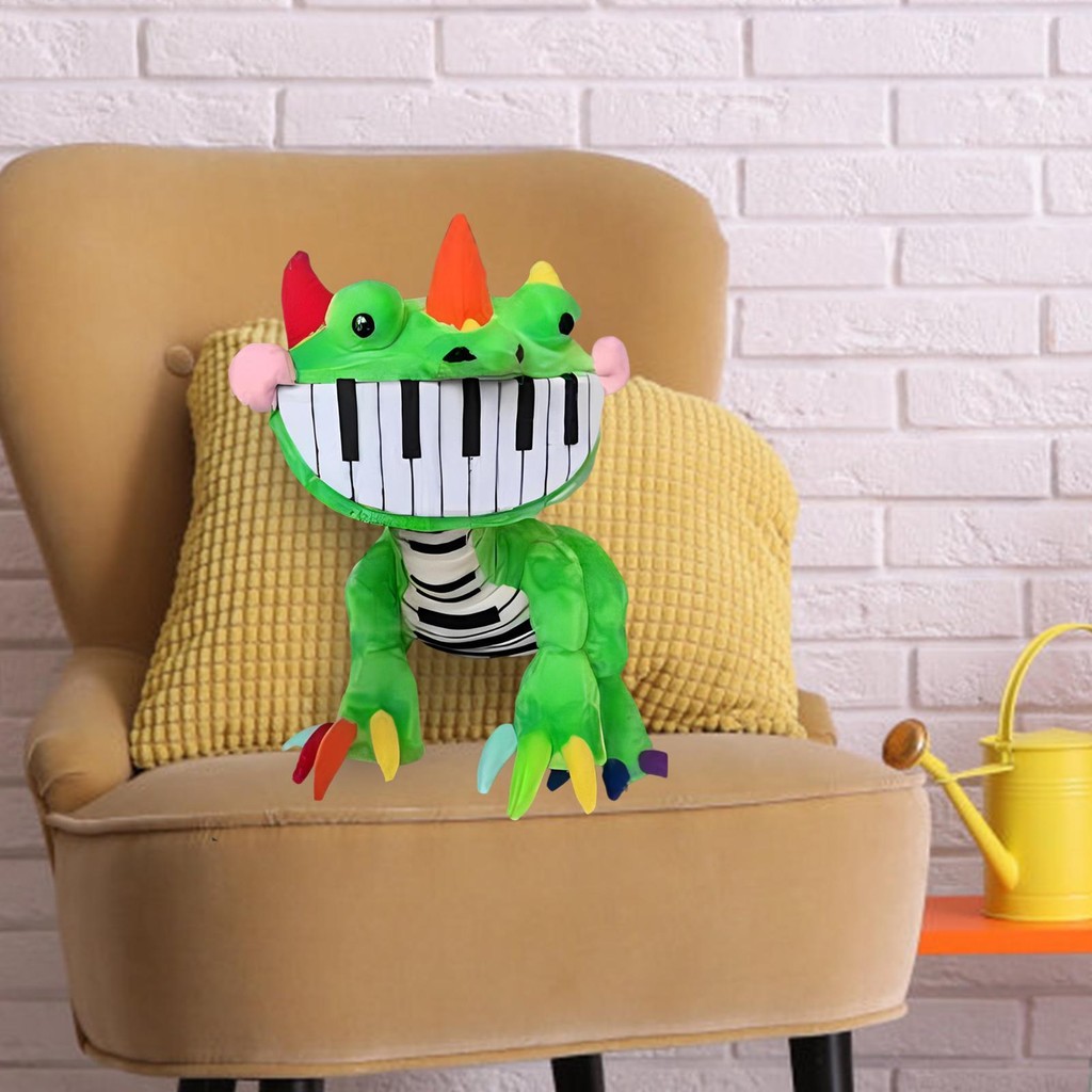 Pianosaurus sang trọng Bobby trò chơi piano khủng long sang trọng đồ chơi búp bê búp bê wipqsvn